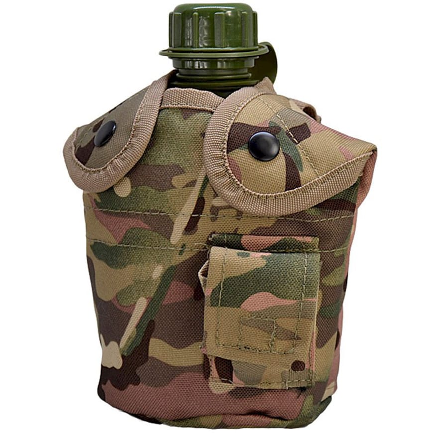 Texar - Feldflasche mit Hülle - Arid MC Camo