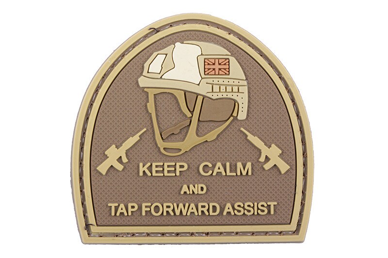 GFC Tactical - Keep Calm And Tap Forvard Assist - 3D-Aufnäher - Tan