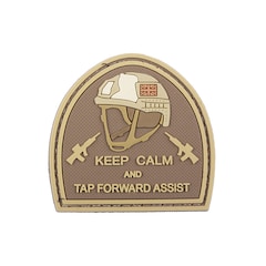GFC Tactical - Keep Calm And Tap Forvard Assist - 3D-Aufnäher - Tan