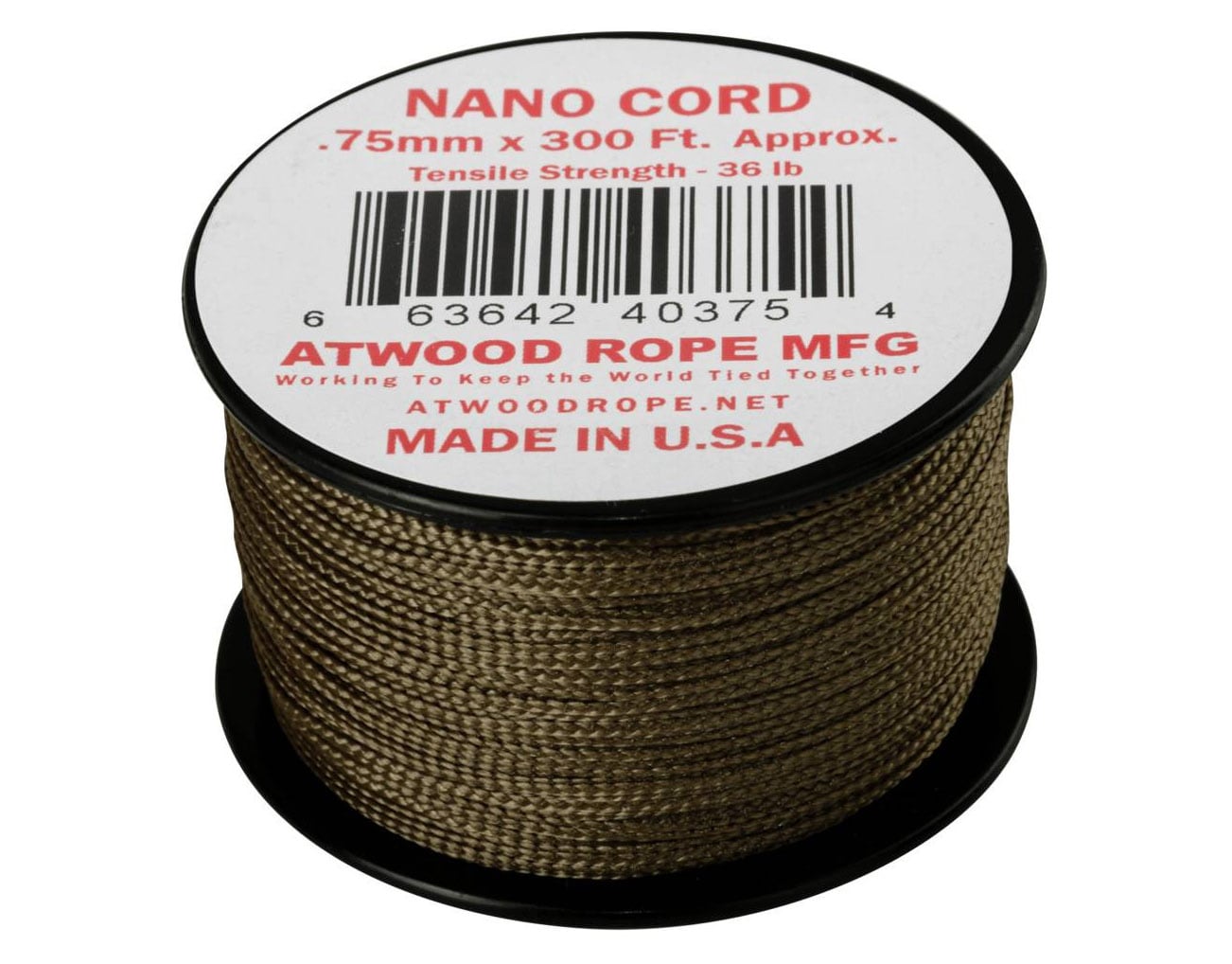 Atwood Rope MFG - Nano Cord - Seil 91 m - Coyote