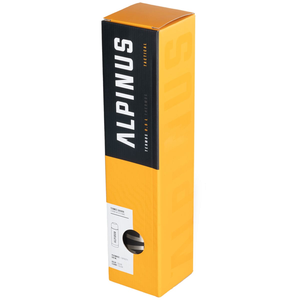 Alpinus - Sahara - Thermoskanne - 0,5 l - Schwarz