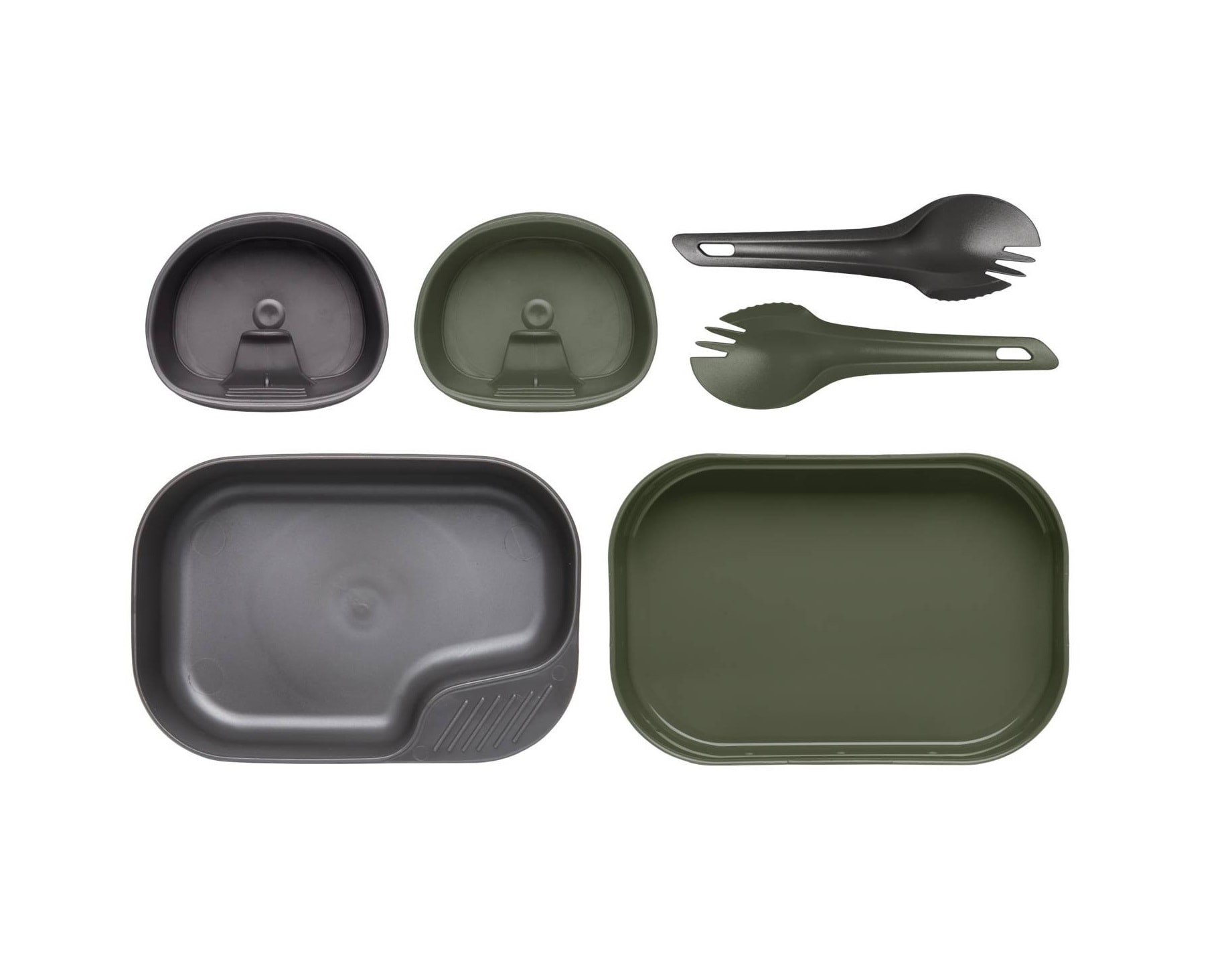 Wildo - Camp-A-Box Duo Light Set - Olive Green/Dark Grey