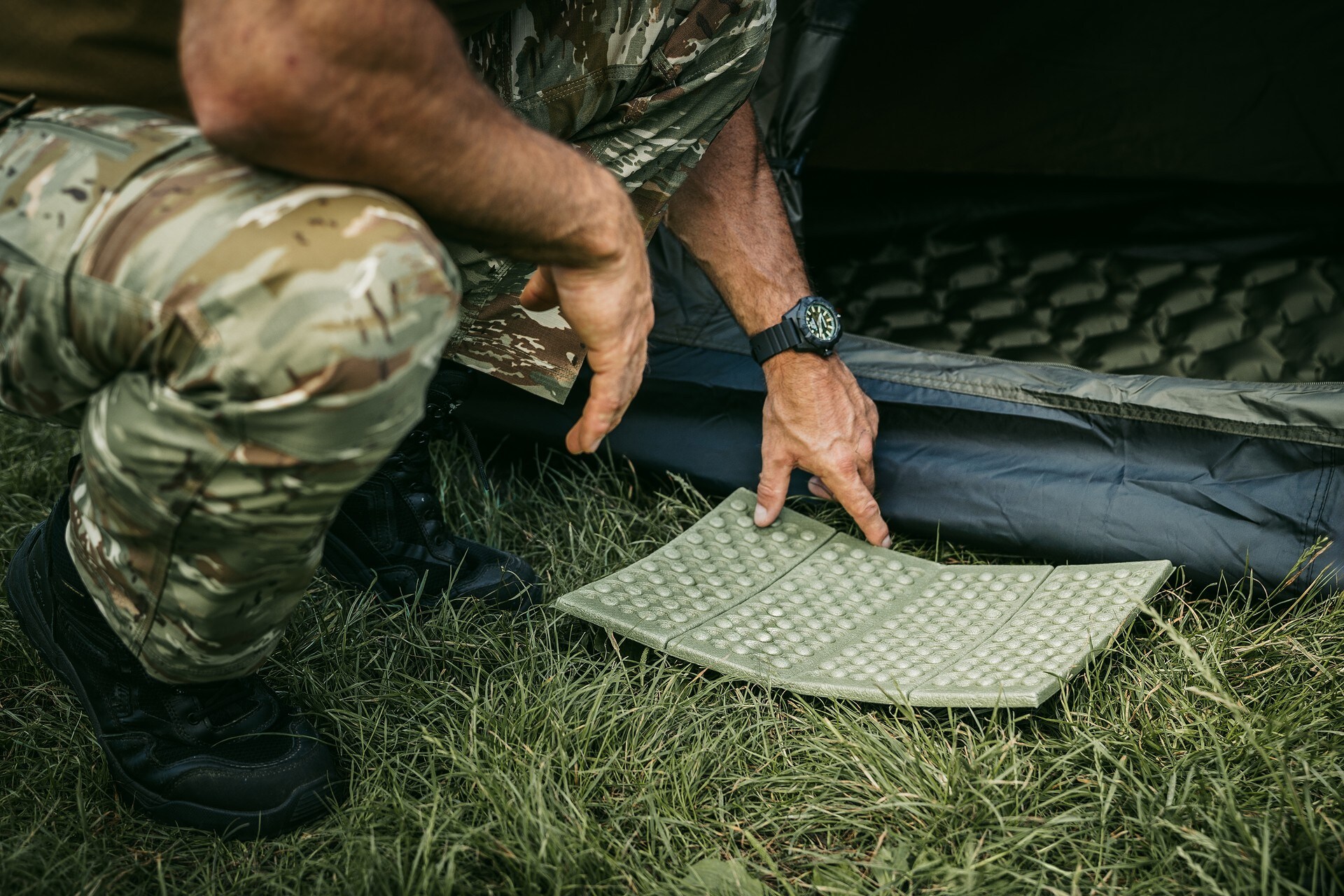 MFH - Fox Outdoor Faltbare Sitzmatte - Olive