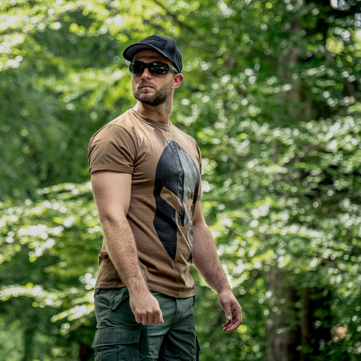 OPC - Military Marines Black Matt Smoke Revo - Polarisierte Sonnenbrille