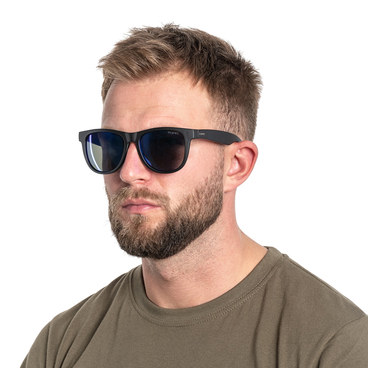 OPC - Military Marines Black Matt Blue Revo - Polarisierte Sonnenbrille