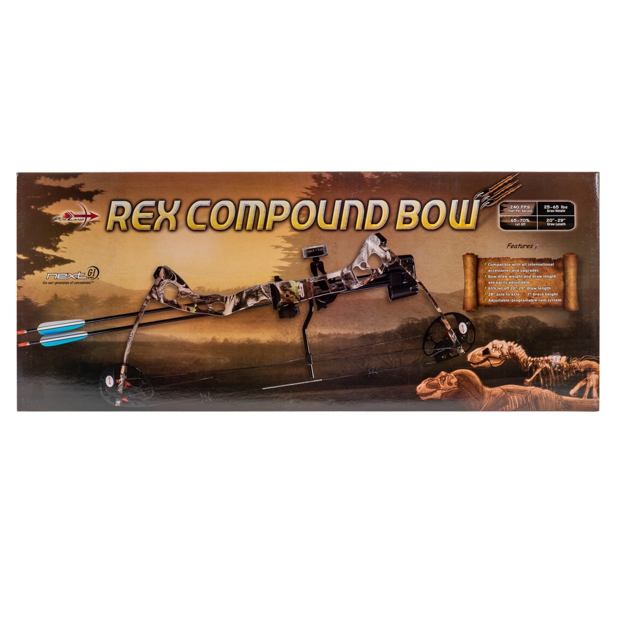 Poe Lang - Rex Quad Compoundbogen - Camo II - Set