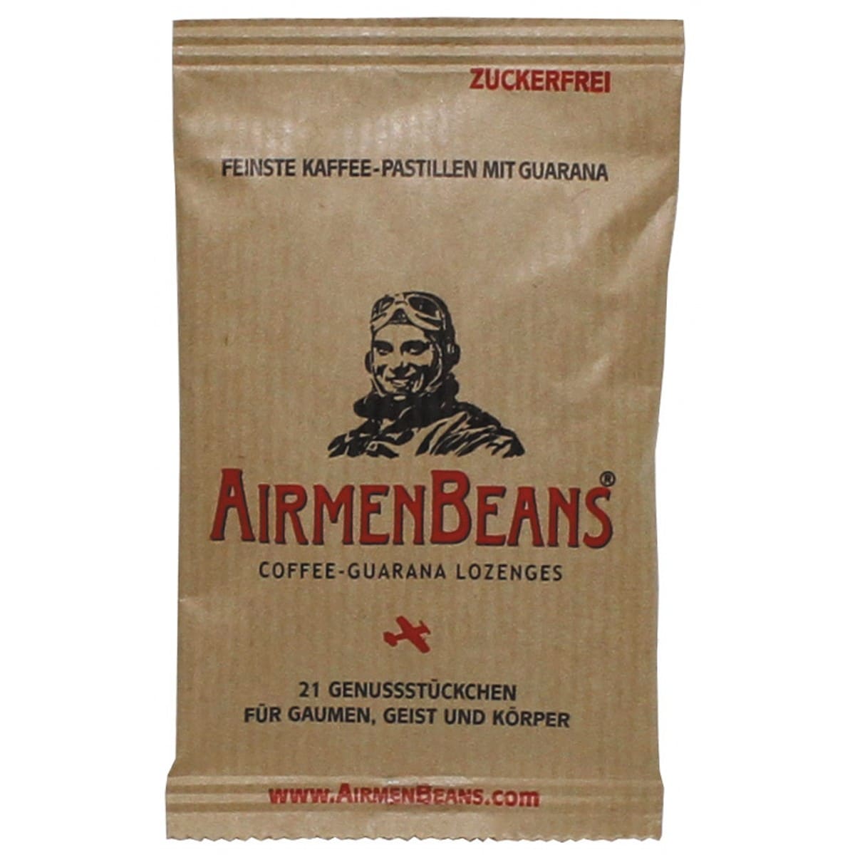 AirmenBeans - Kaffee-Pastillen mit Guarana 21 Stk.