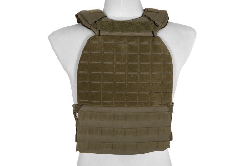 Taktische Weste Typ plate carrier molle/laser-cut - Olive
