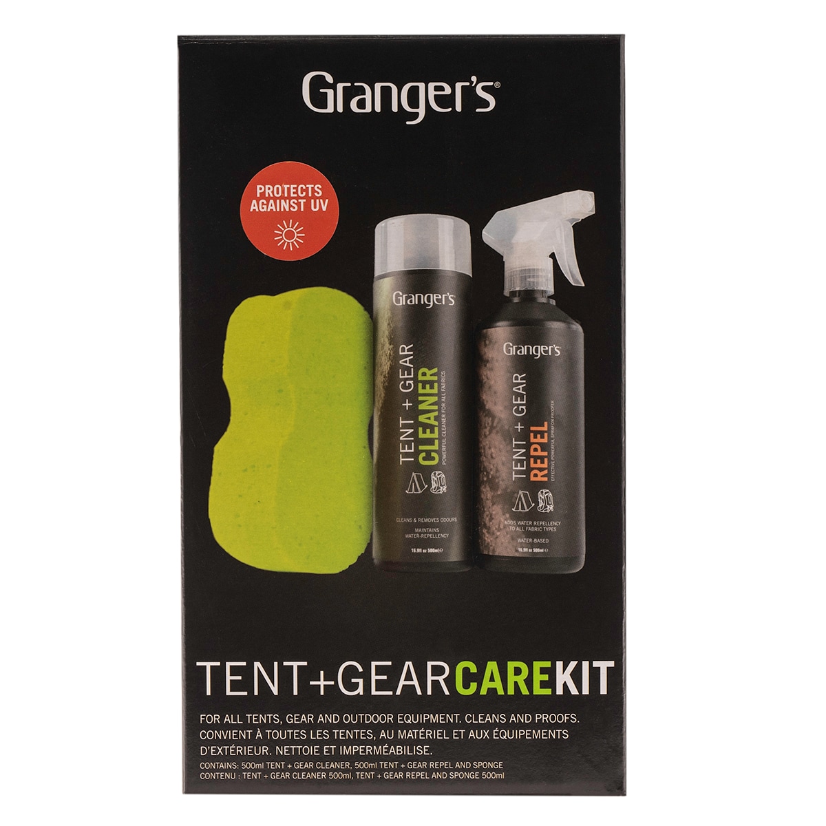 Grangers - Tent&Gear Care Kit - Set für Reinigen und Imprägnieren von Zelten