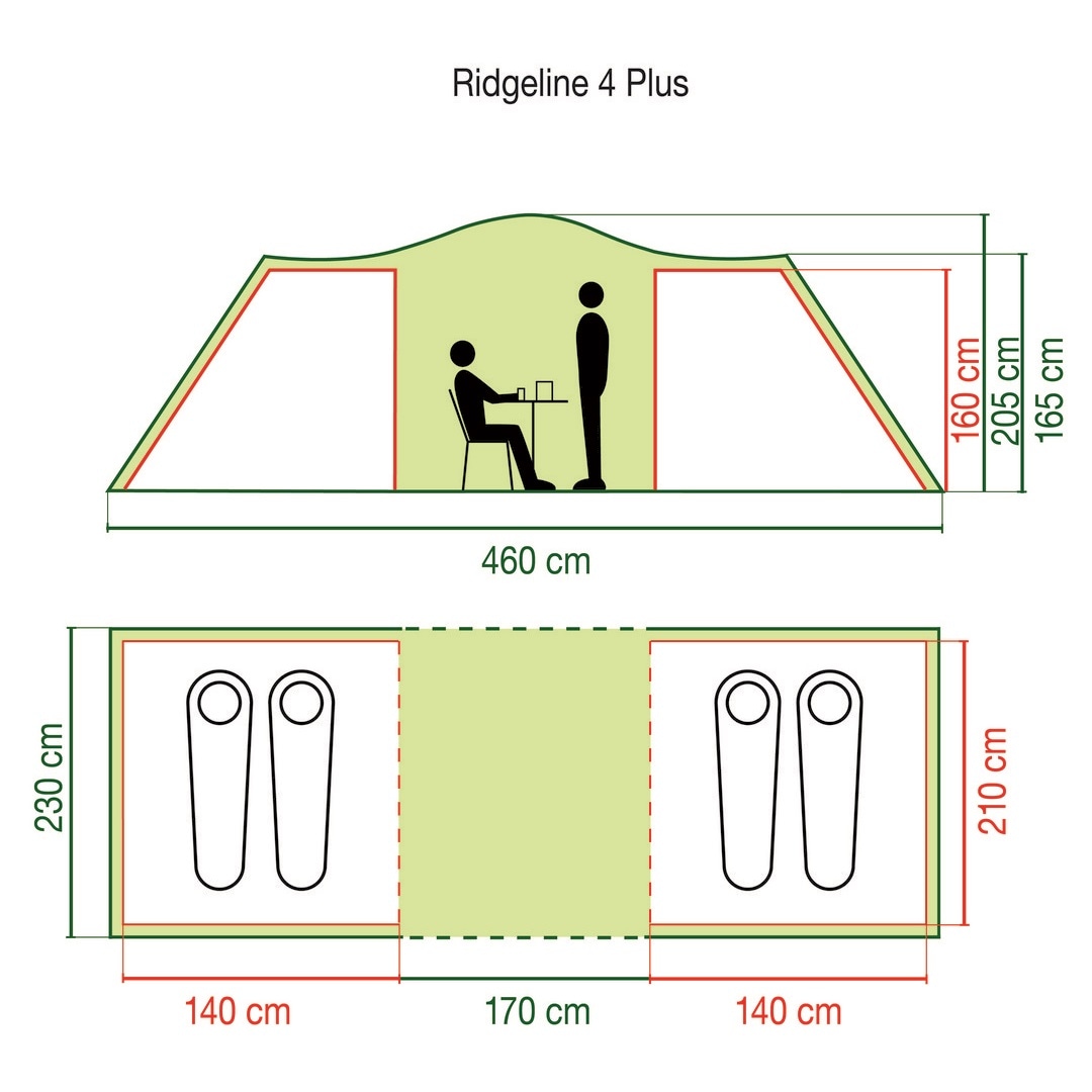 Coleman - Ridgeline 4 Plus - 4-Personen Zelt