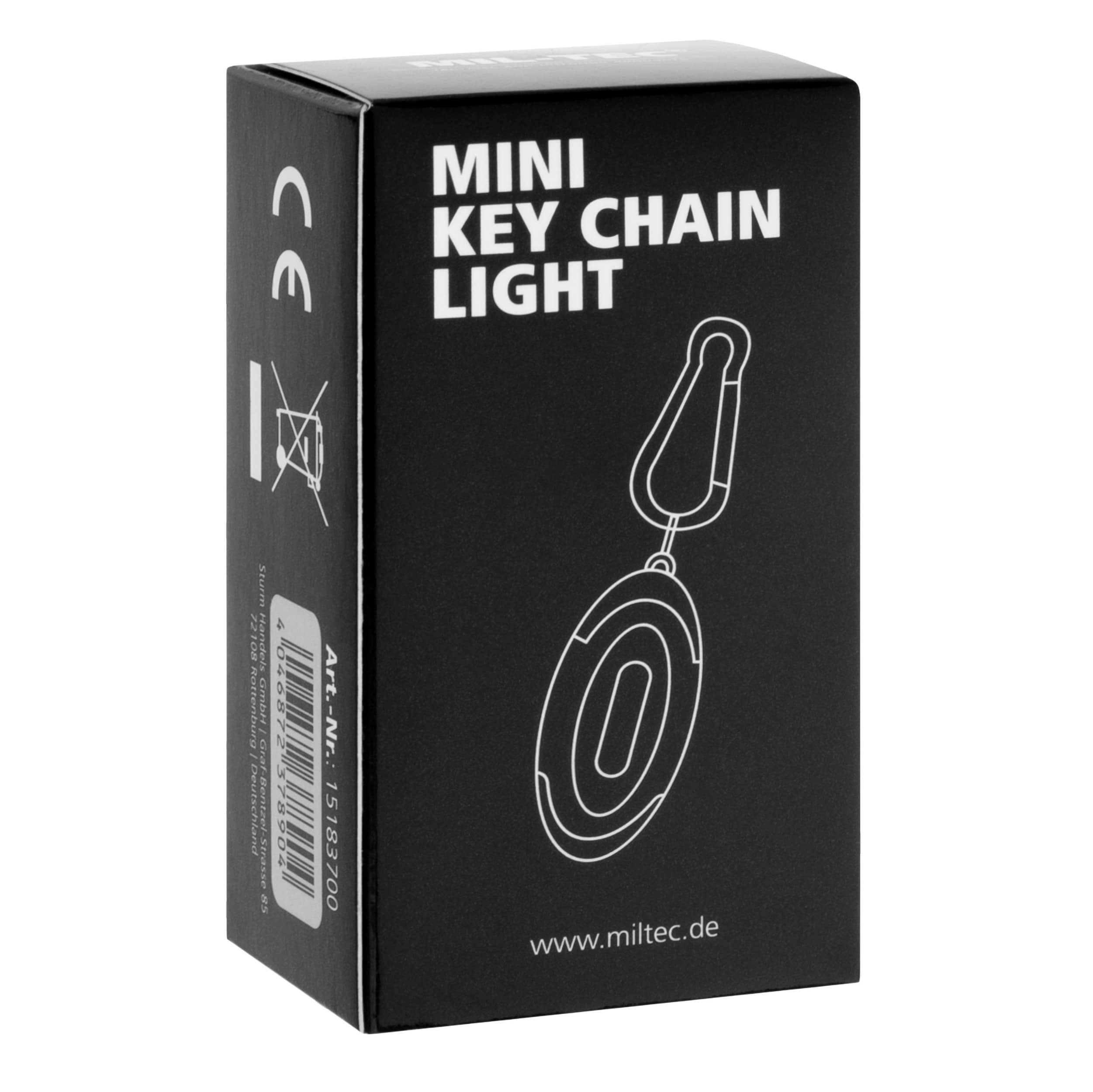 Mil-Tec - Mini Key Chain Light - Taschenlampe/Schlüsselanhänger 80 Lumen - Black