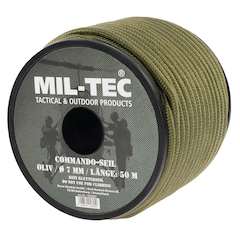 Mil-Tec - Commando - Seil 50 m x 7 mm - olive