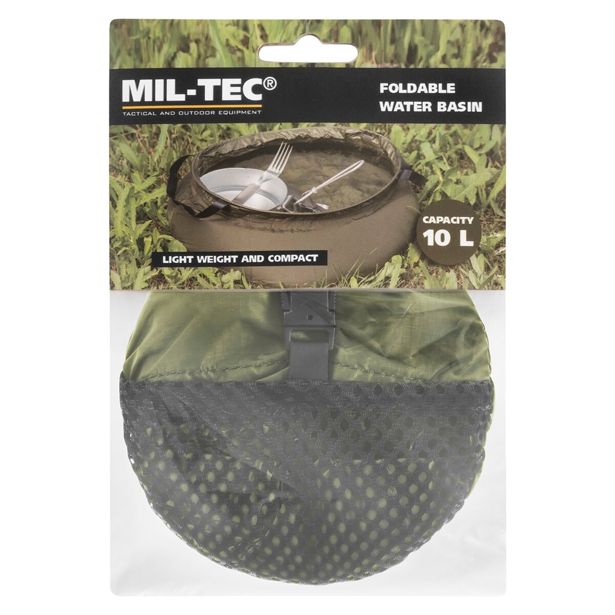 Mil-Tec - falltbare Campingschüssel 10l - olive