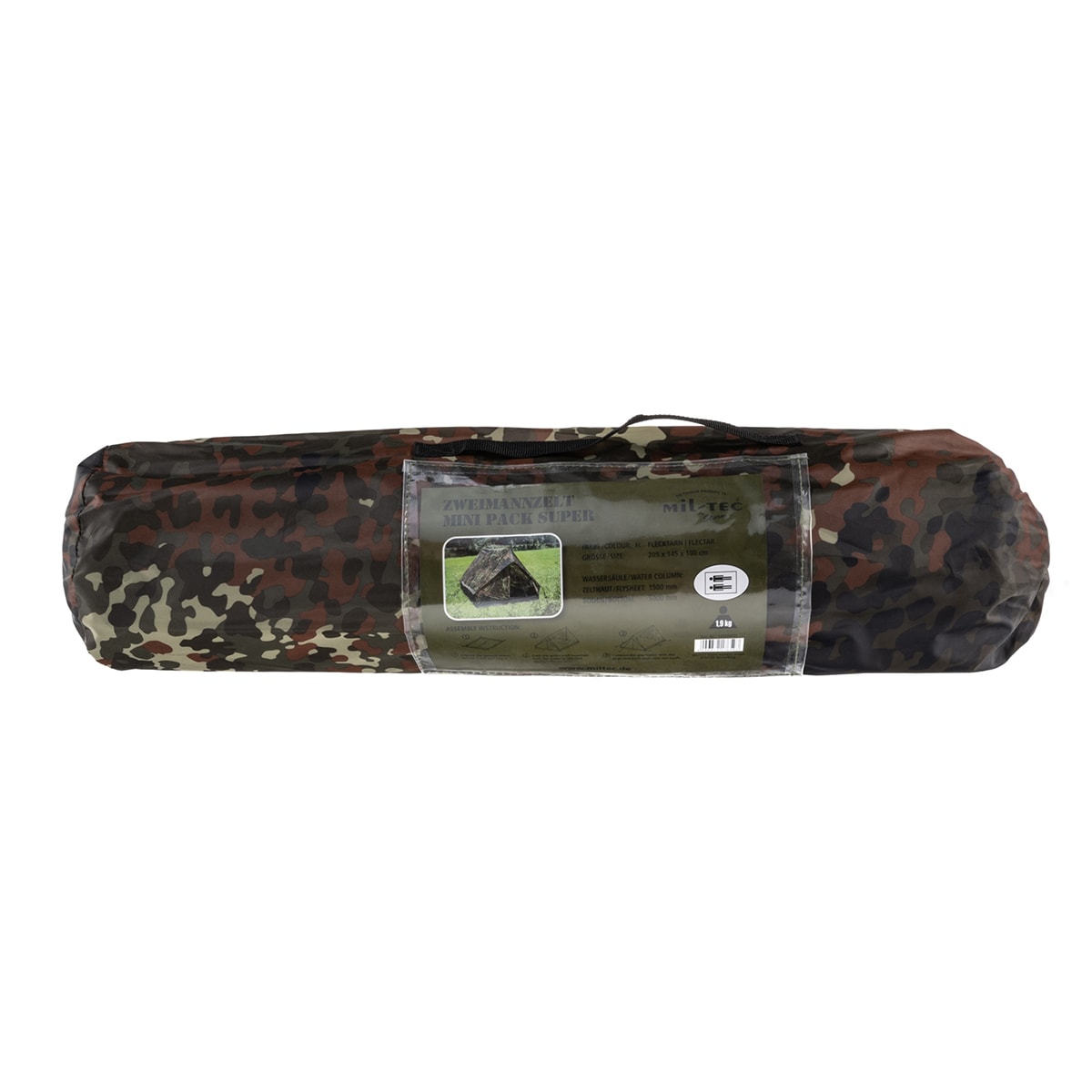 Mil-Tec - Mini Pack Super - 2-Personen Zelt - Flecktarn