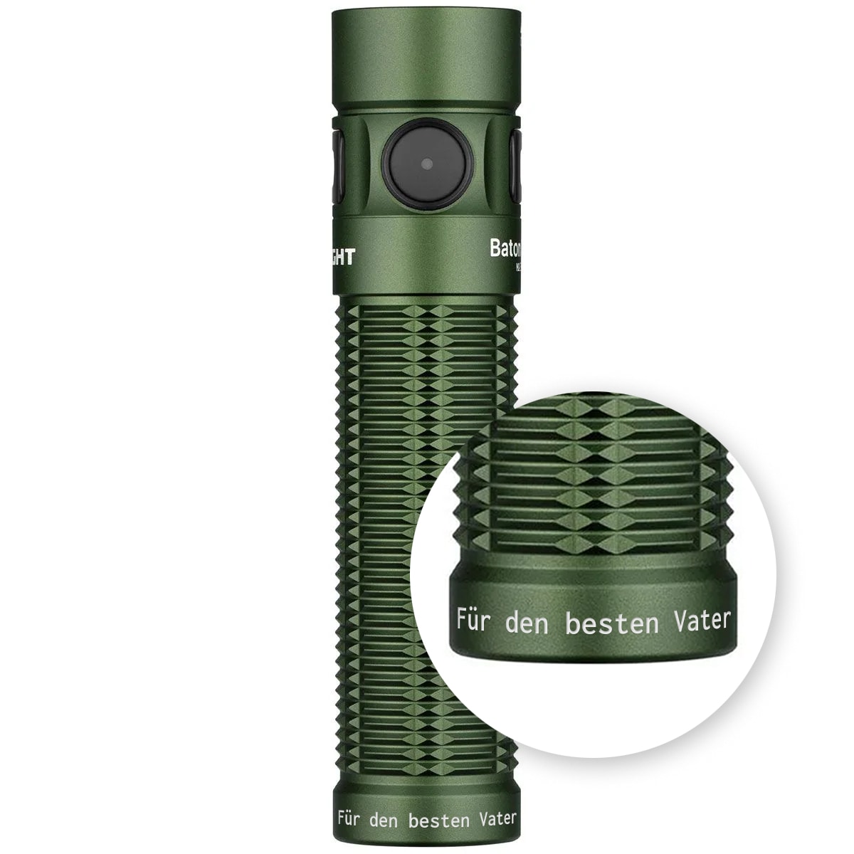 Olight - Baton 3 Pro Max Cool White OD Green - Wiederaufladbare Taschenlampe - 2500 Lumen