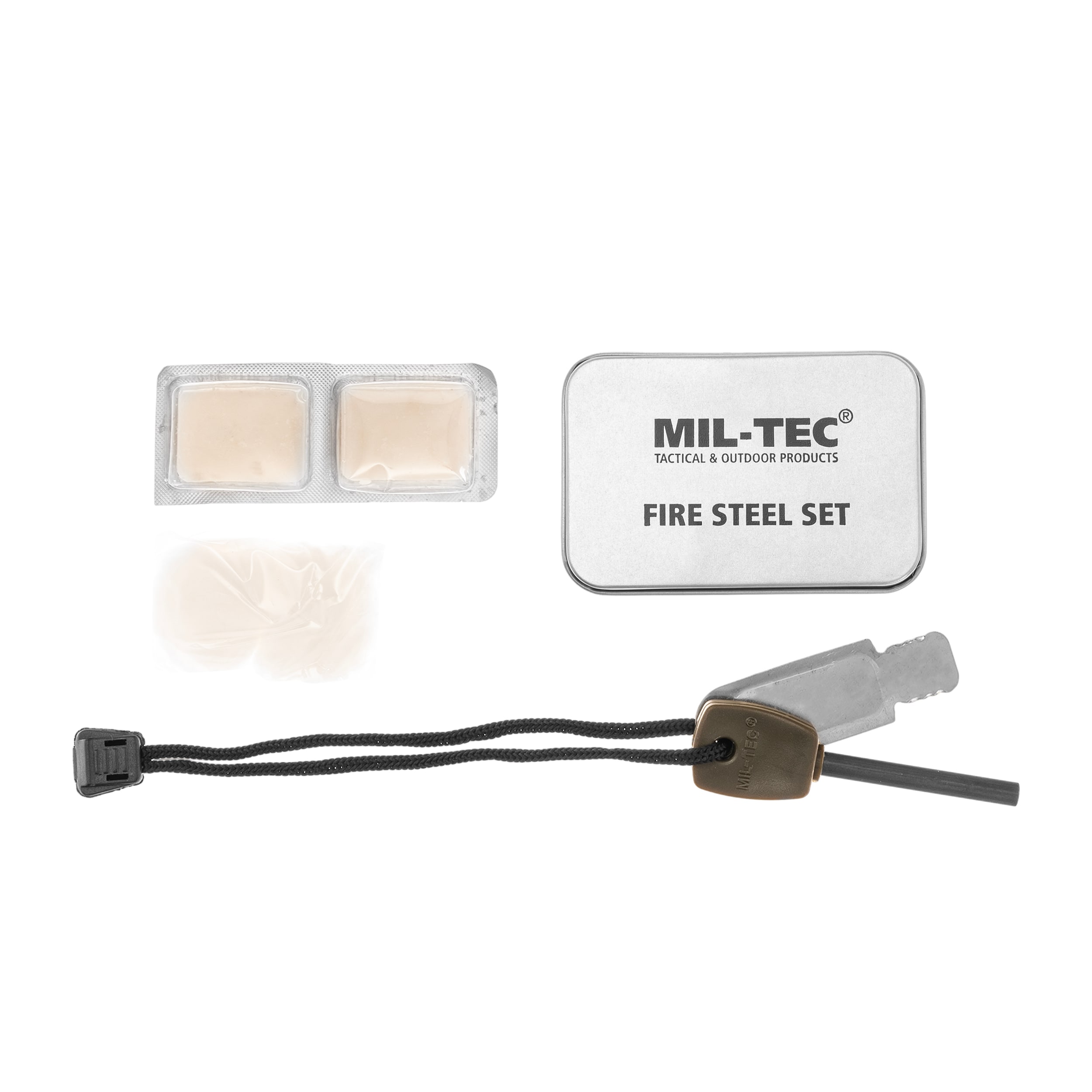 Mil-Tec - Fire Steel Set - Feuerstarter Set für Survival