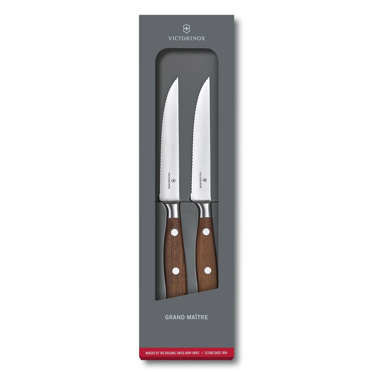 Victorinox - Grand Maitre Wood - Steakmesser 12 cm - 2 St.