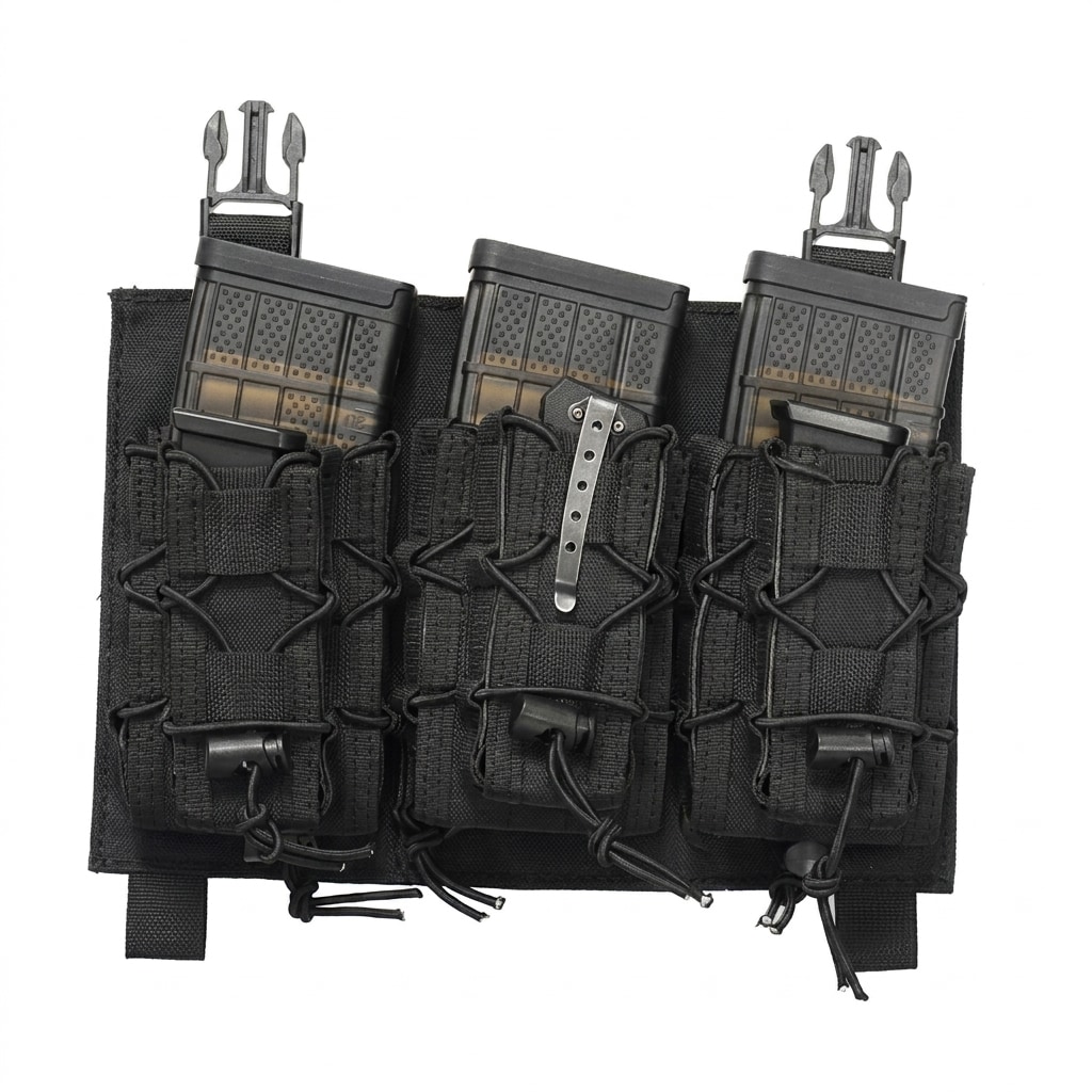 8Fields - Buckle Up Universal-Magazintasche für 3 Magazine - Schwarz