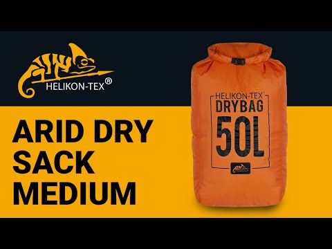 Helikon - Arid Dry Sack 50l - Wasserdichter Beutel - Orange/Black