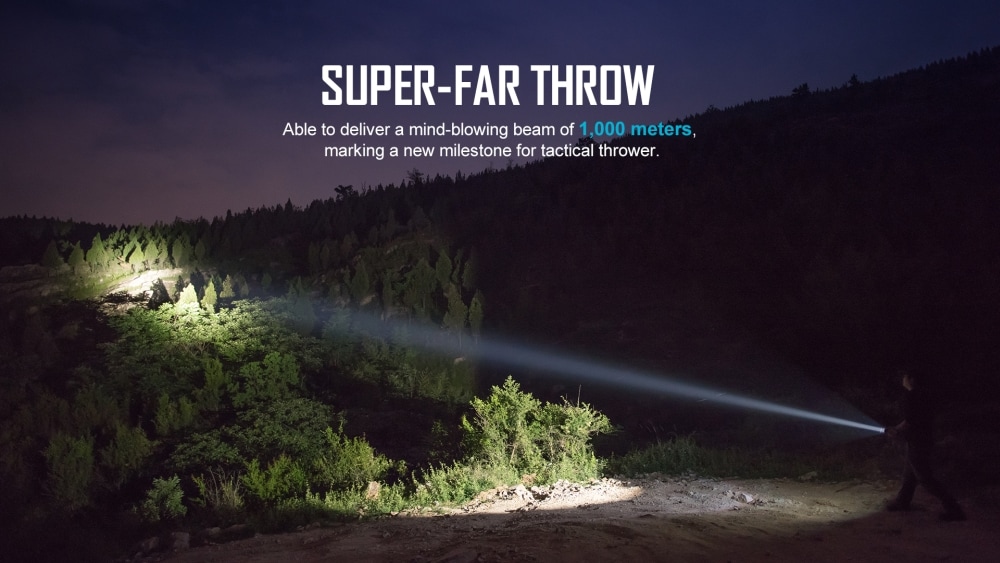 Olight - Warrior X Turbo - Taktische Taschenlampe Black - 1100 Lumen