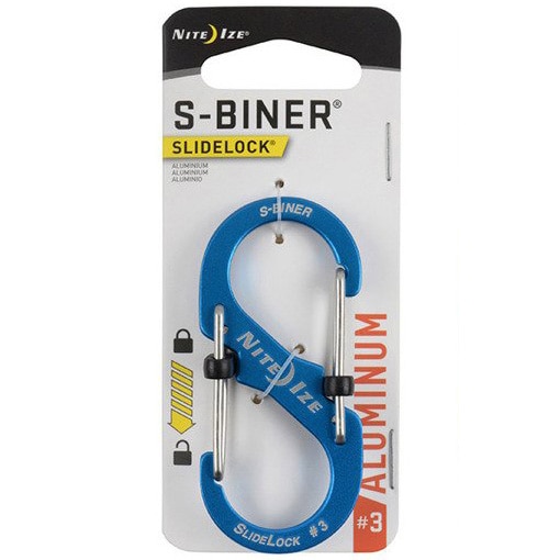 Nite Ize - S-Biner Slide Lock Steel 3 - Karabinerhaken - Blue