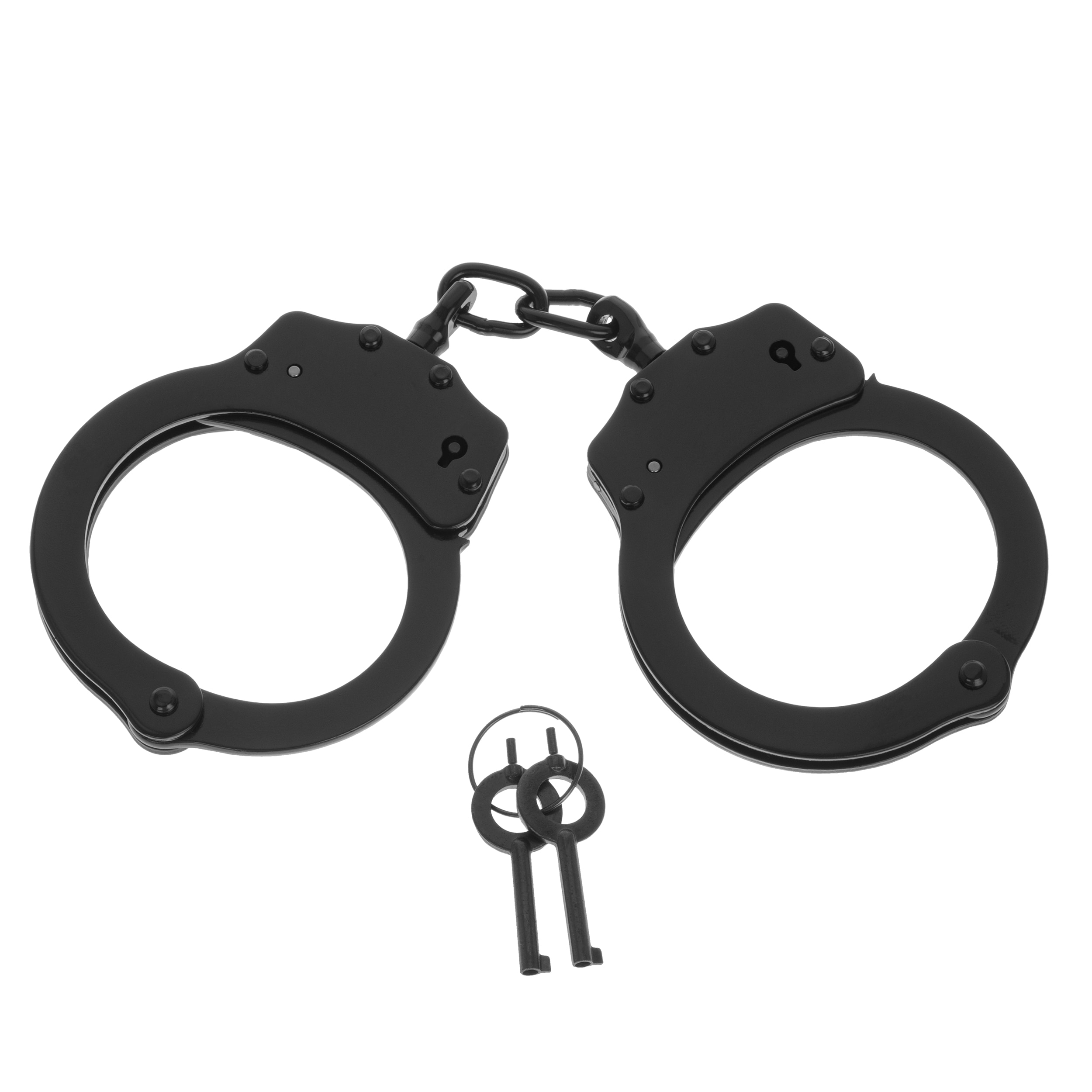 GS Double Lock - Handschellen mit Kette - Black