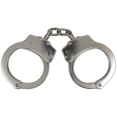 GS - Handschellen mit Kette - vernickelt