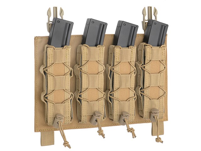 8Fields - Vierfach-Magazintasche Buckle Up - Coyote