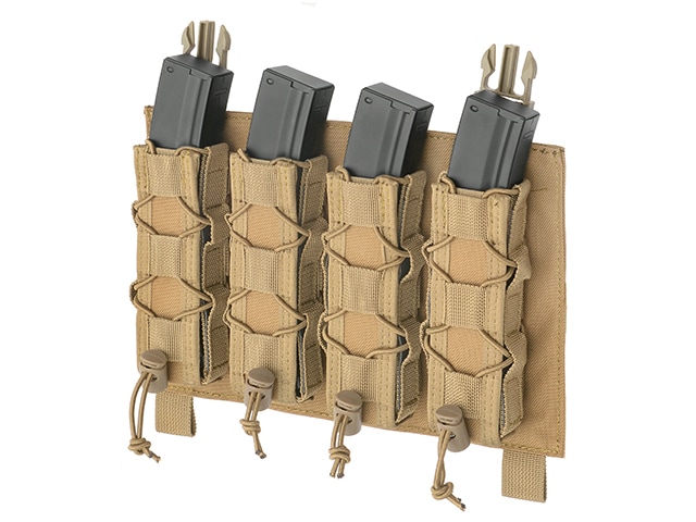 8Fields - Vierfach-Magazintasche Buckle Up - Coyote