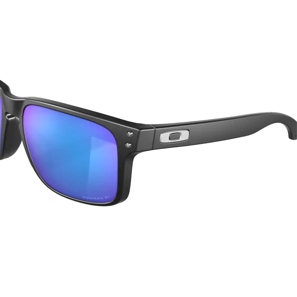 Oakley - Holbrook Sonnenbrille - Matte Black Frame/Prizm Sapphire Irid Polarized Lenses