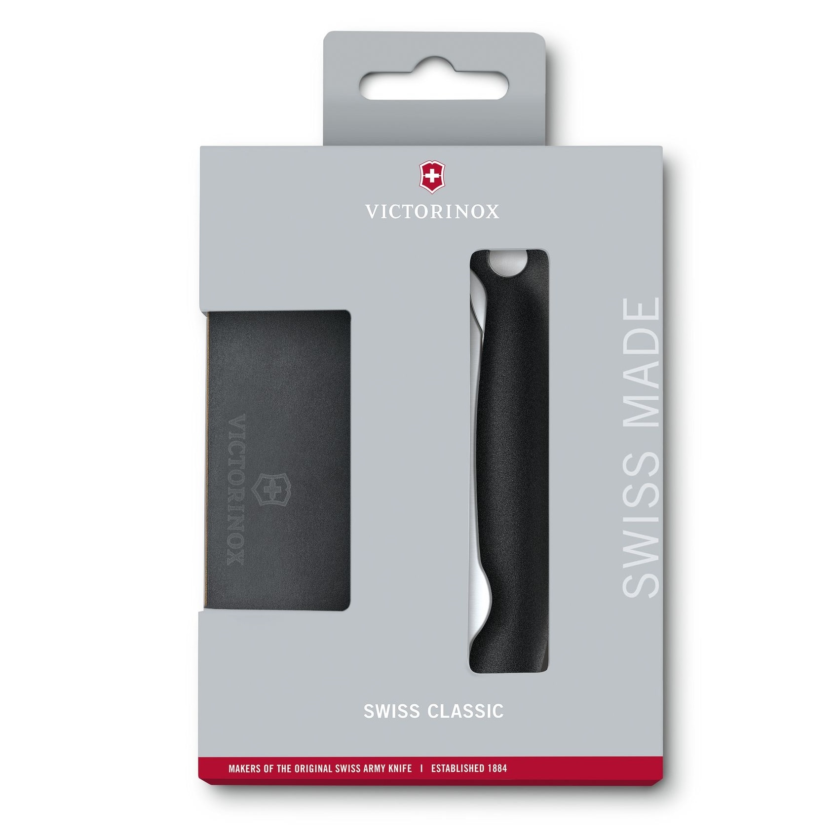 Victorinox Set - faltbares Küchenmesser, Schneidebrett - Black