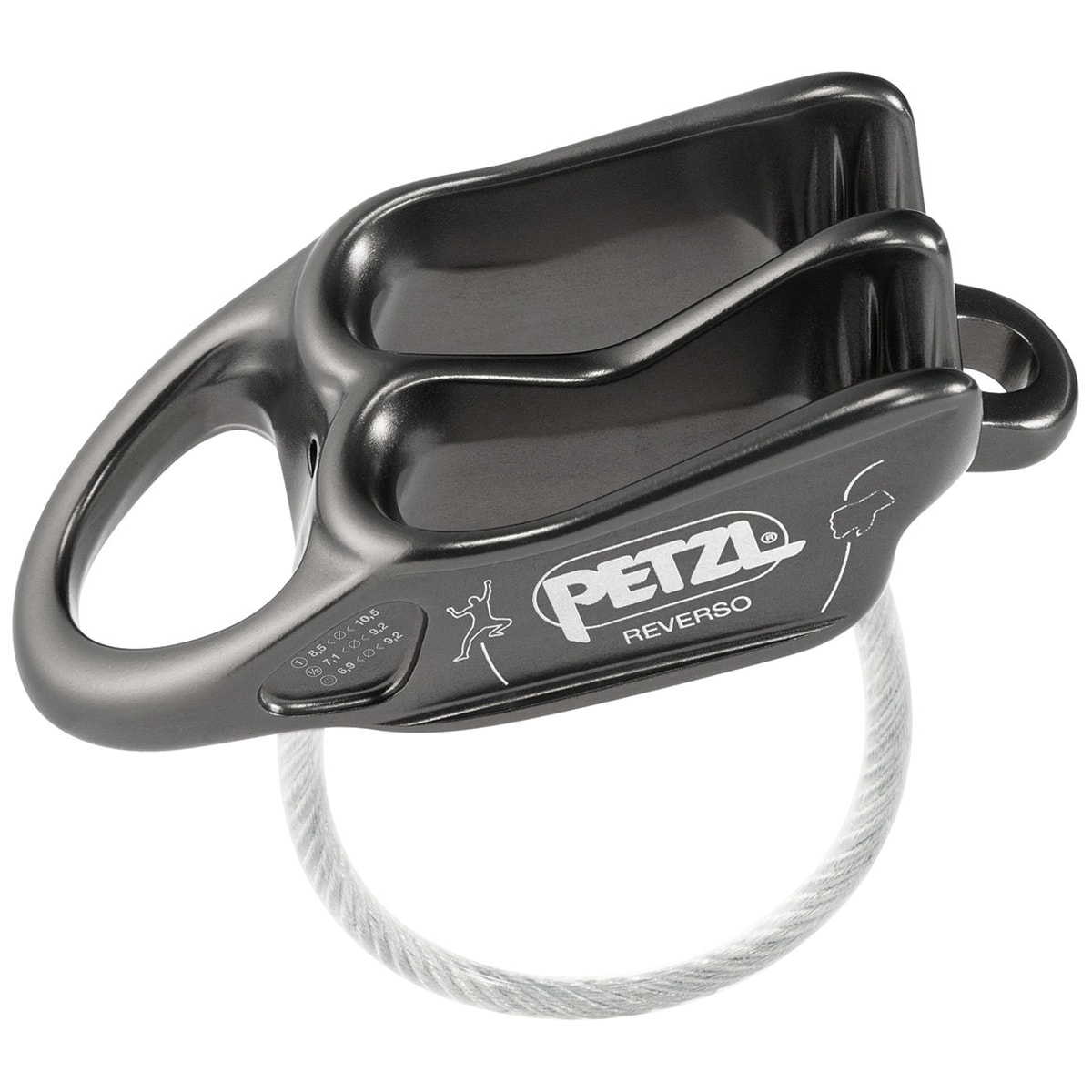 Petzl - Reverso - Sicherungs - und Abseilgerät - Grey