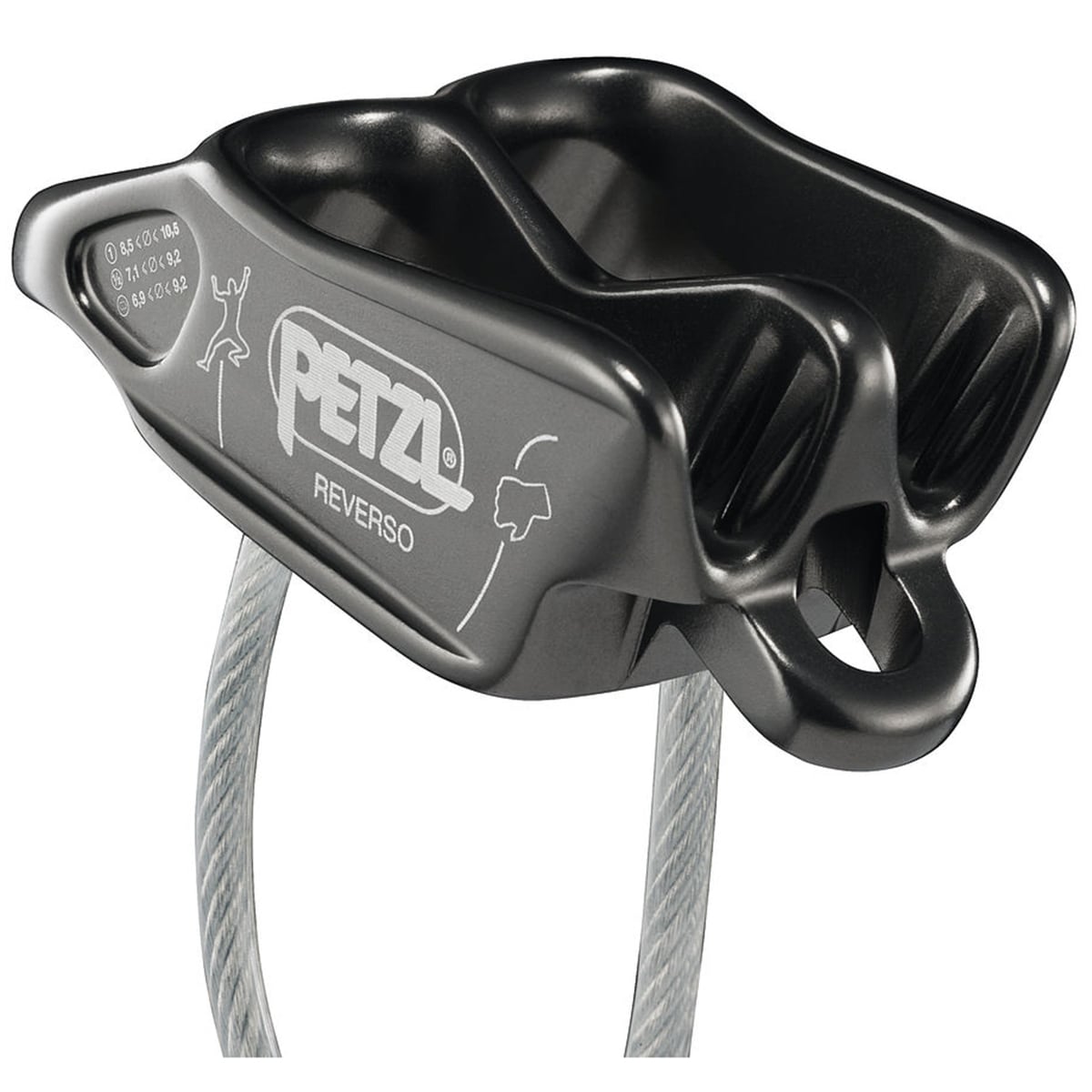 Petzl - Reverso - Sicherungs - und Abseilgerät - Grey