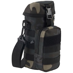 Brandit - Flaschentasche mit Zusatzfach - Bottle Holder II - Dark Camo