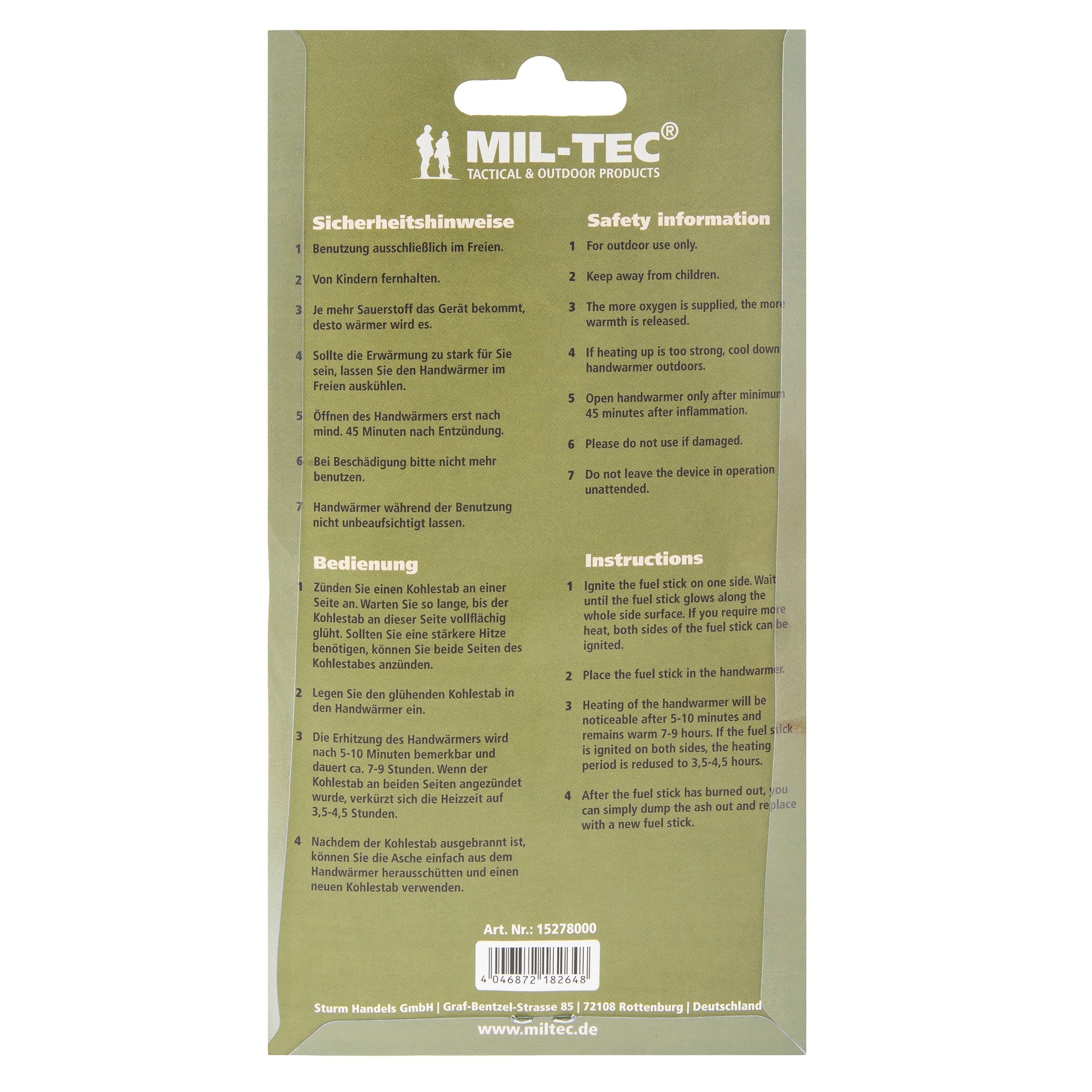 Mil-Tec - Taschenofen