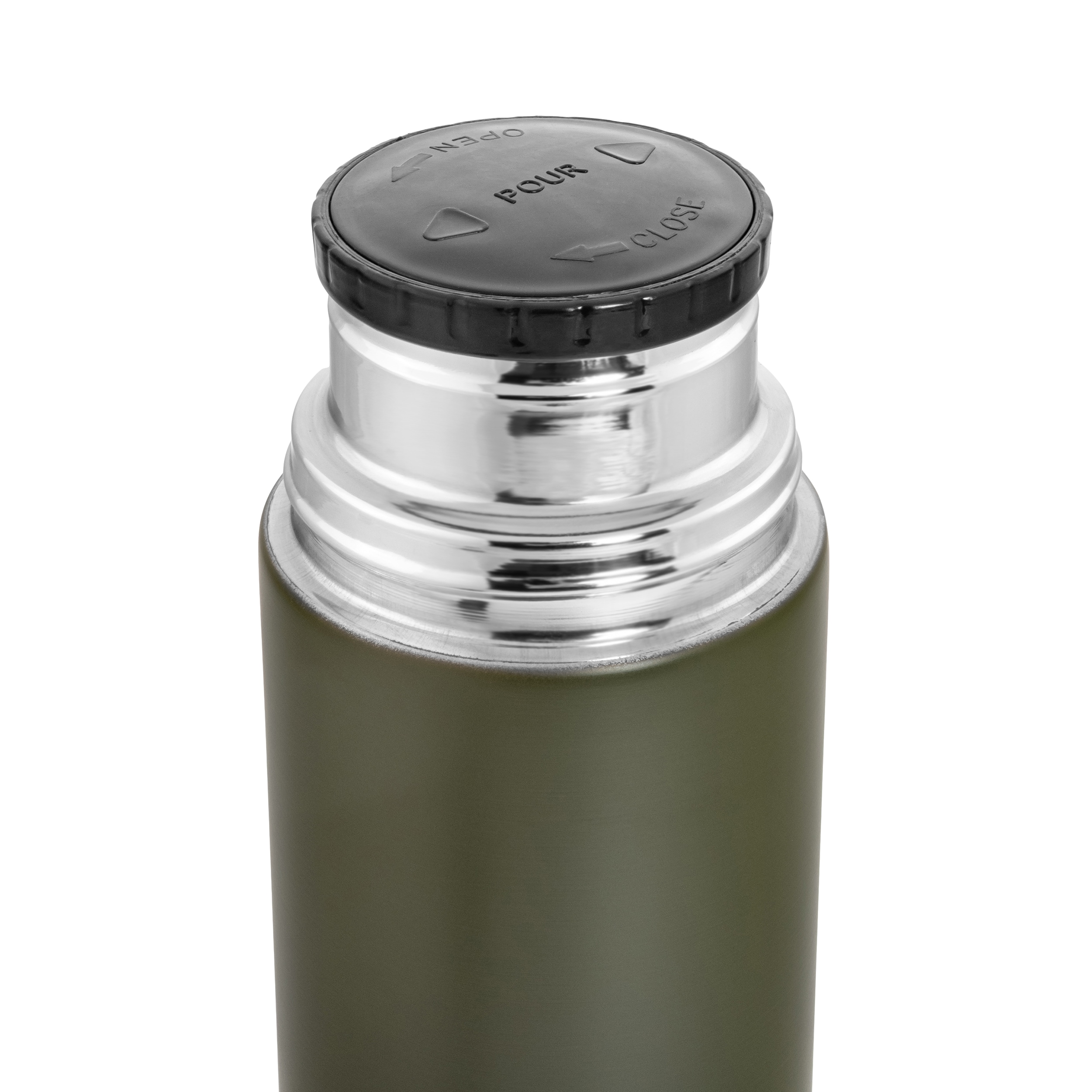 Mil-Tec - Thermoskanne aus Edelstahl - 1L - Olive