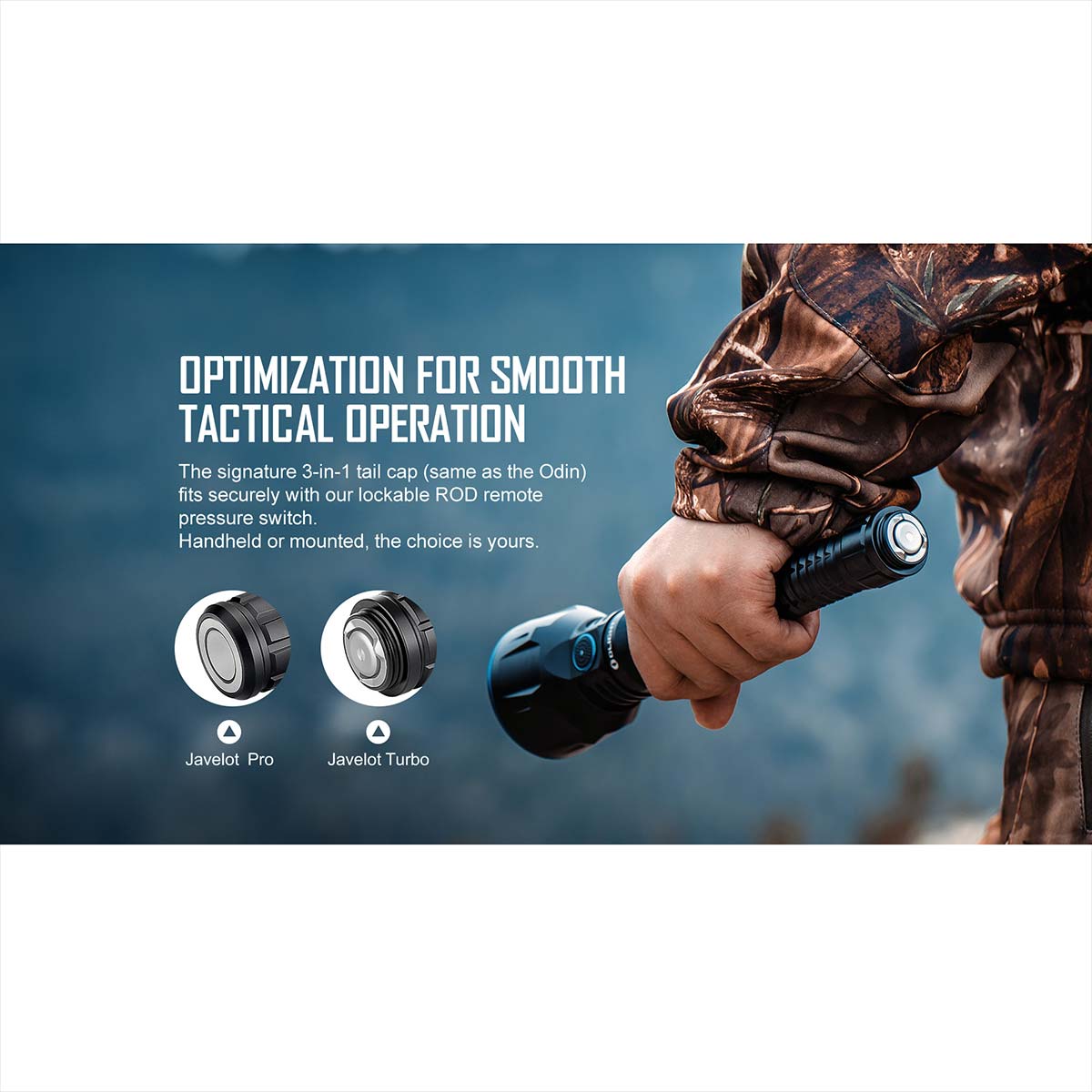 Olight - Javelot Turbo - Taktische Suchscheinwerfer - 1300 m Reichweite