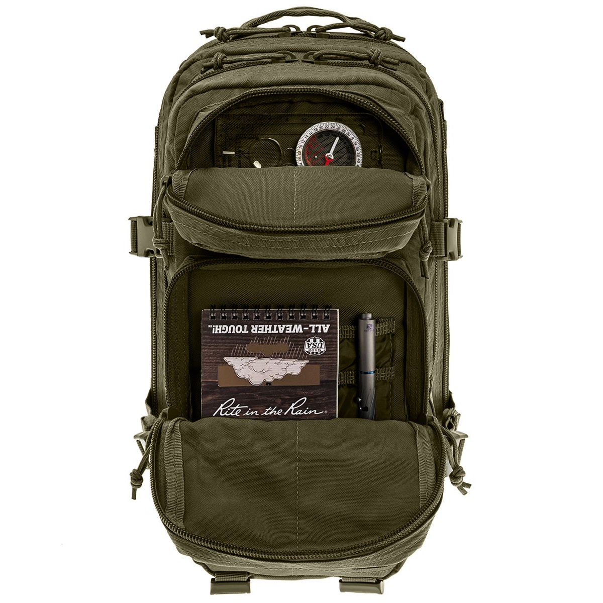 Mil-Tec - Assault Pack Laser Cut Small - Rucksack 20 l - Olive 