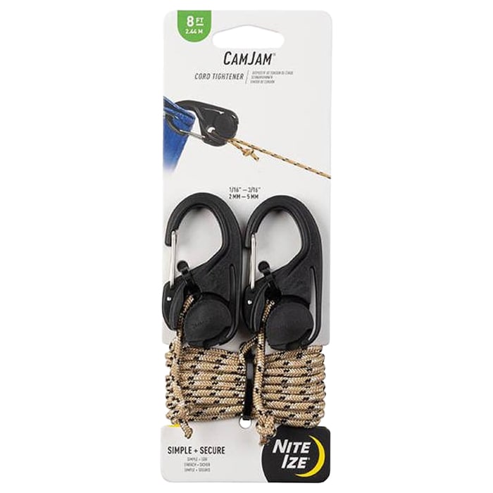 Nite Ize - CamJam Cord Tightener - Seilspanner mit Seil NCJ-25-2R3 - 2 St.
