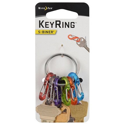 Nite Ize - S-Biner KeyRing Locker - Schlüsselanhänger 6 St.