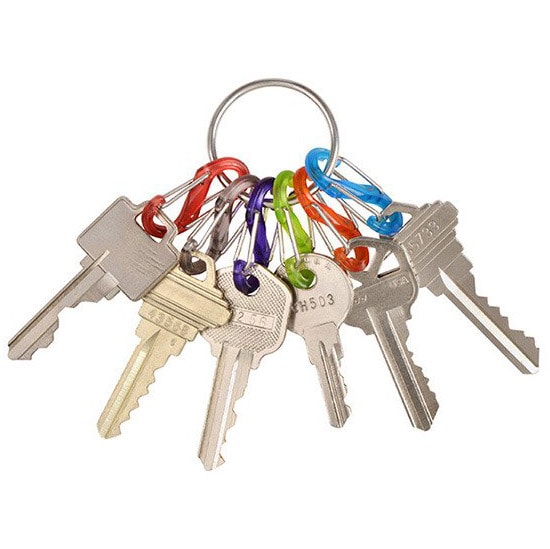 Nite Ize - S-Biner KeyRing Locker - Schlüsselanhänger 6 St.