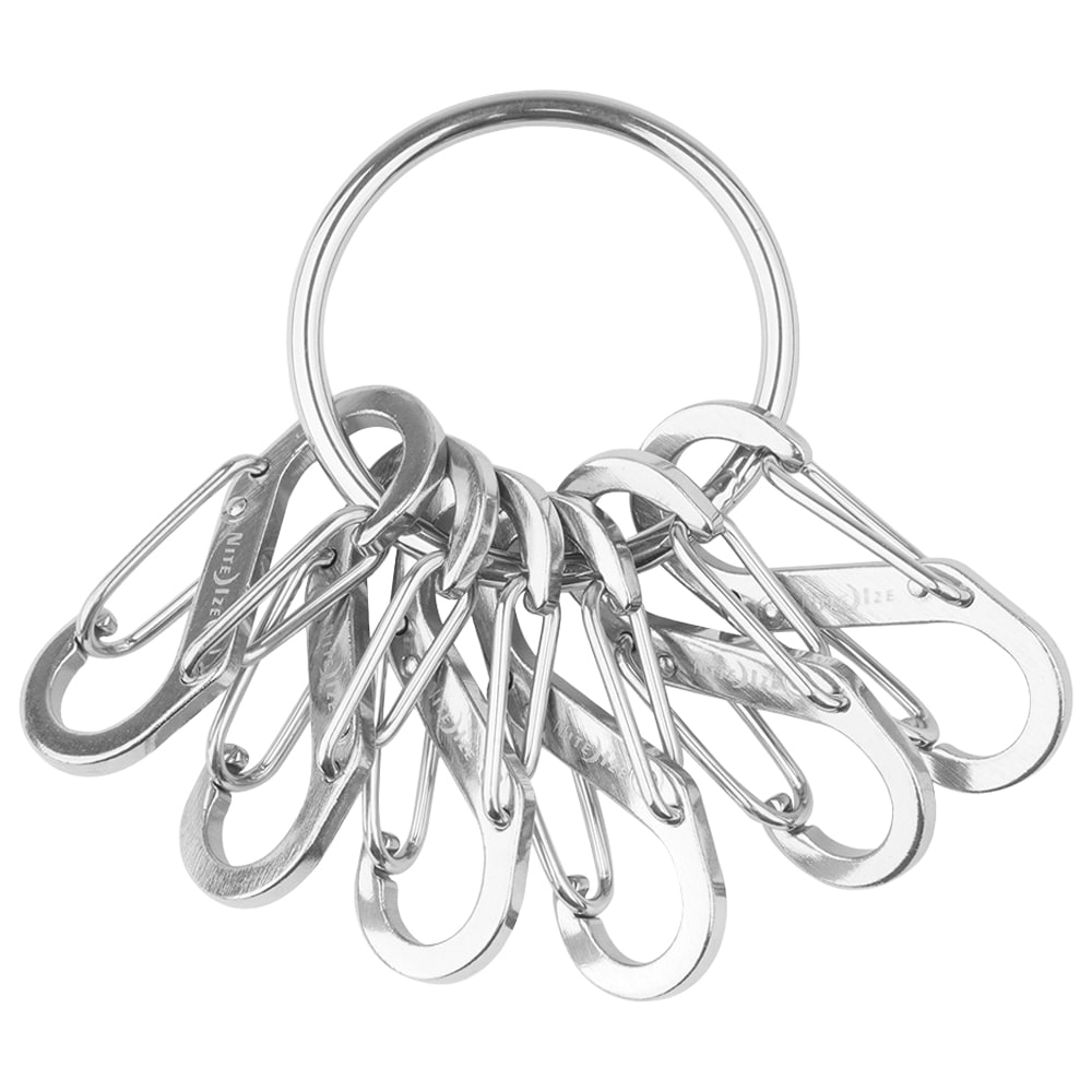 Nite Ize S-Biner KeyRing Steel - Schlüsselanhänger