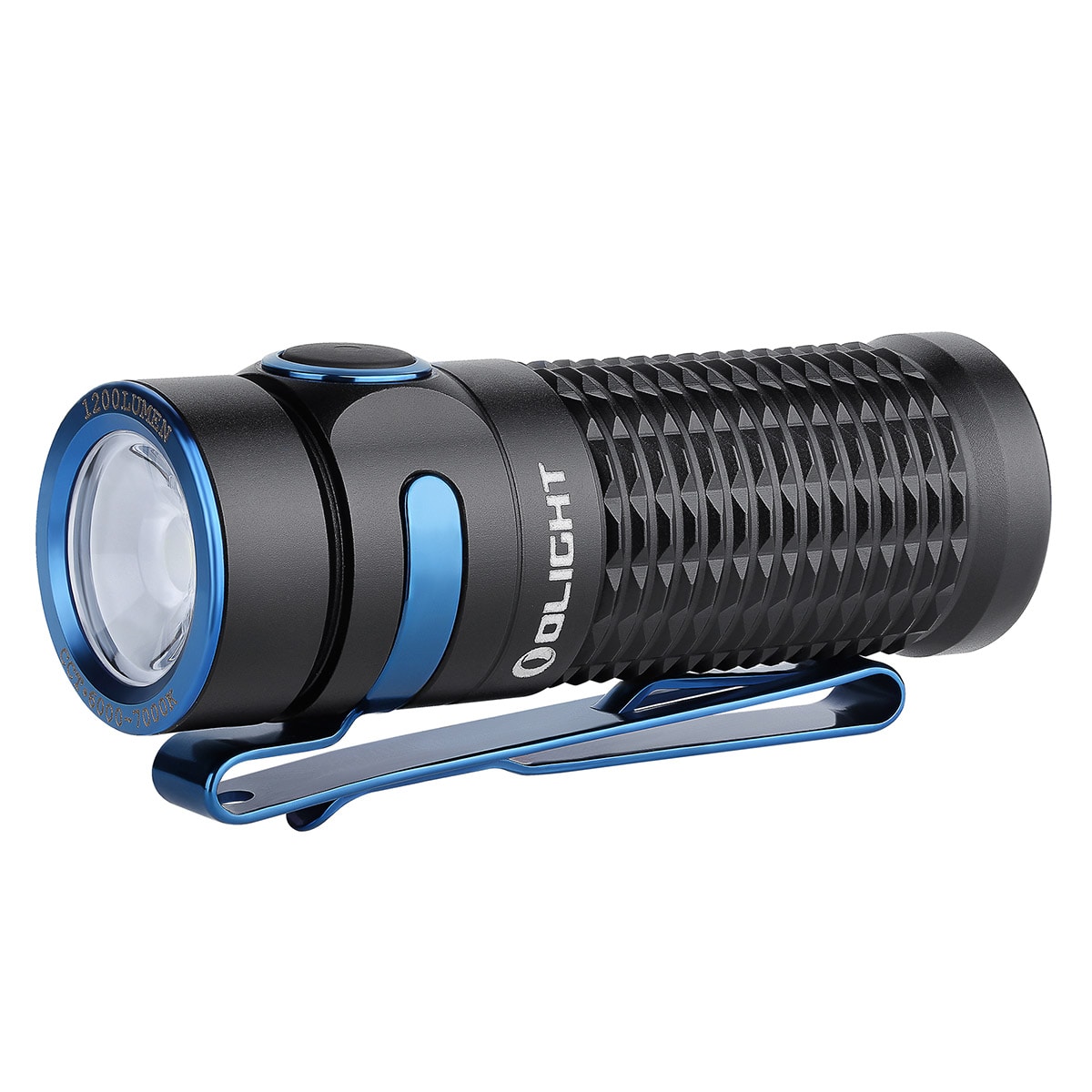 Olight - Baton 3 Premium Edition Black - Wiederaufladbare Taschenlampe mit kabellosem Ladegehäuse - 1200 Lumen