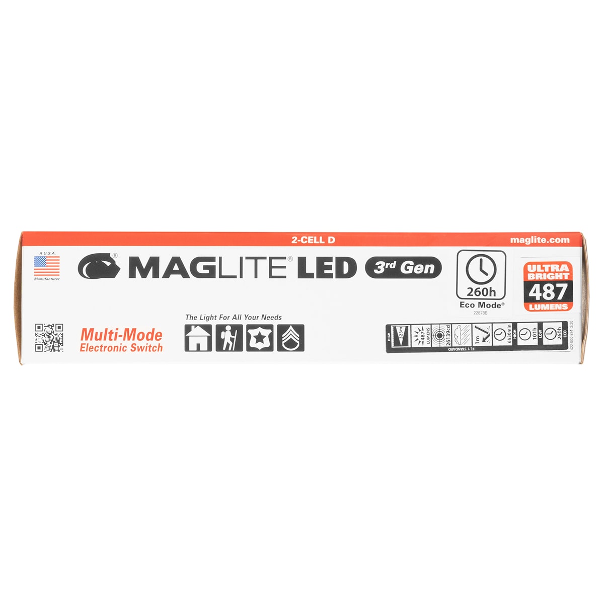 Maglite - ML300L 2 D-cell LED - Taschenlampe Black - 487 Lumen