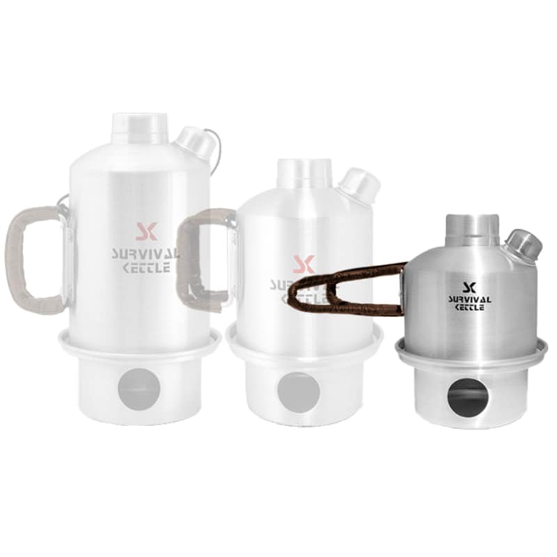 Survival Kettle - Reisewasserkocher - Silver Mini Steel - 0.4 l