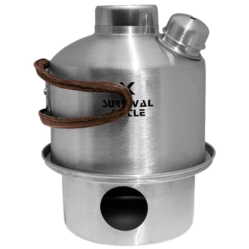 Survival Kettle - Reisewasserkocher - Silver Mini Steel - 0.4 l