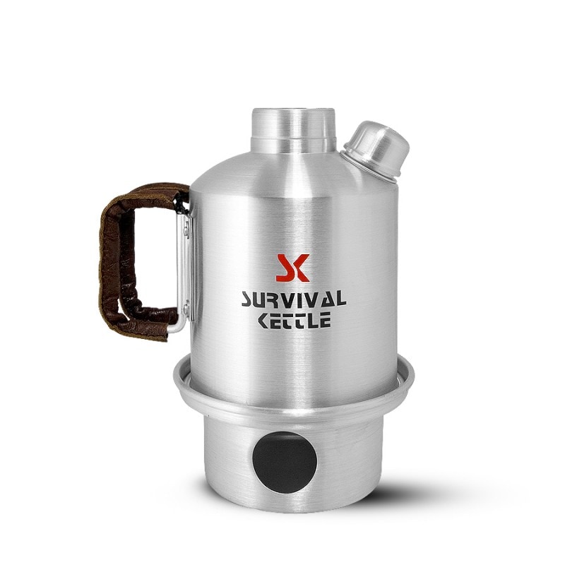 Survival Kettle - Reisewasserkocher - Silver Half - 0.6 l