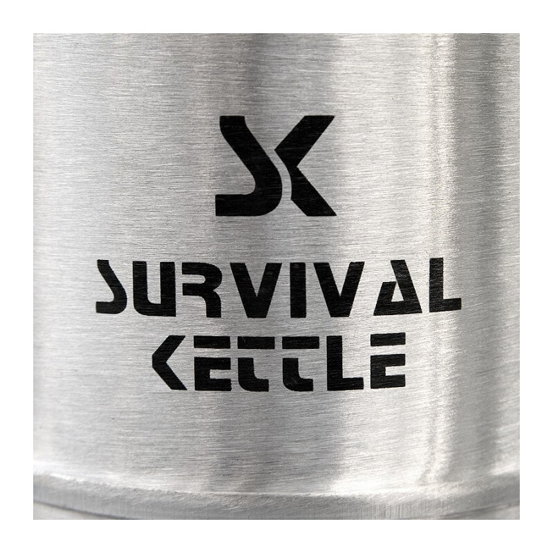 Survival Kettle - Reisewasserkocher - Silver Steel - 0.6 l