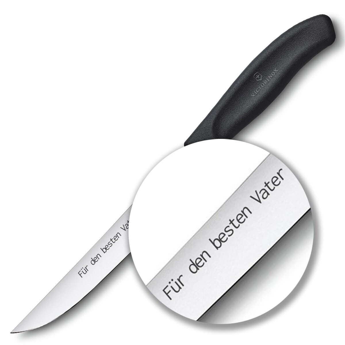 Victorinox - Swiss Classic - Küchenmesser - zum Portionieren 18 cm - Black