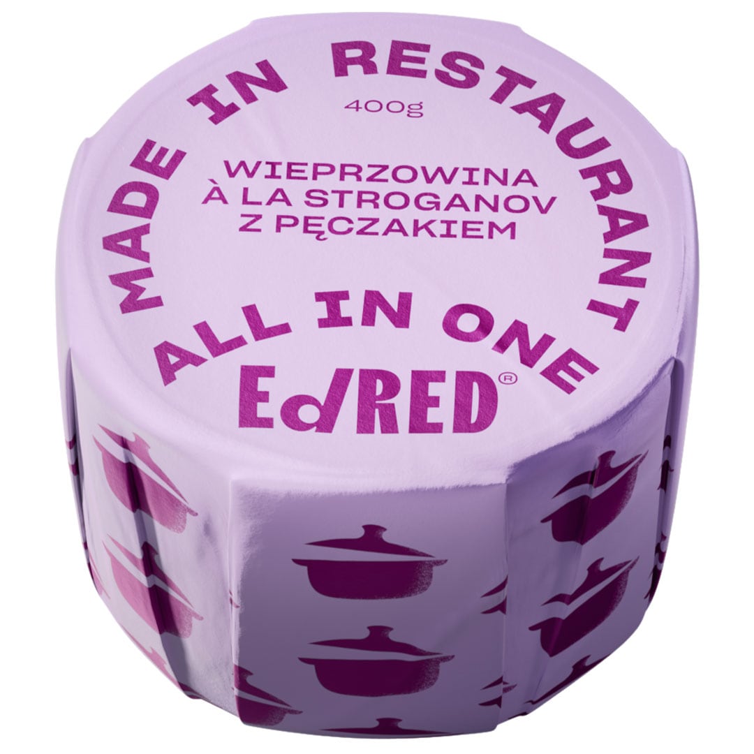 Ed Red-Konservierte Lebensmittel - Schweinefleisch a'la Stroganov mit Perlgraupen - 400 g